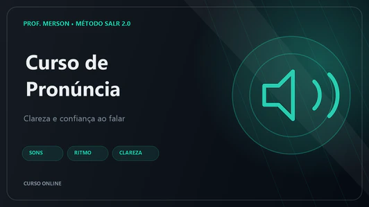 Capa do curso: Curso de Pronúncia